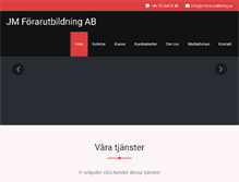 Tablet Screenshot of jmforarutbildning.se